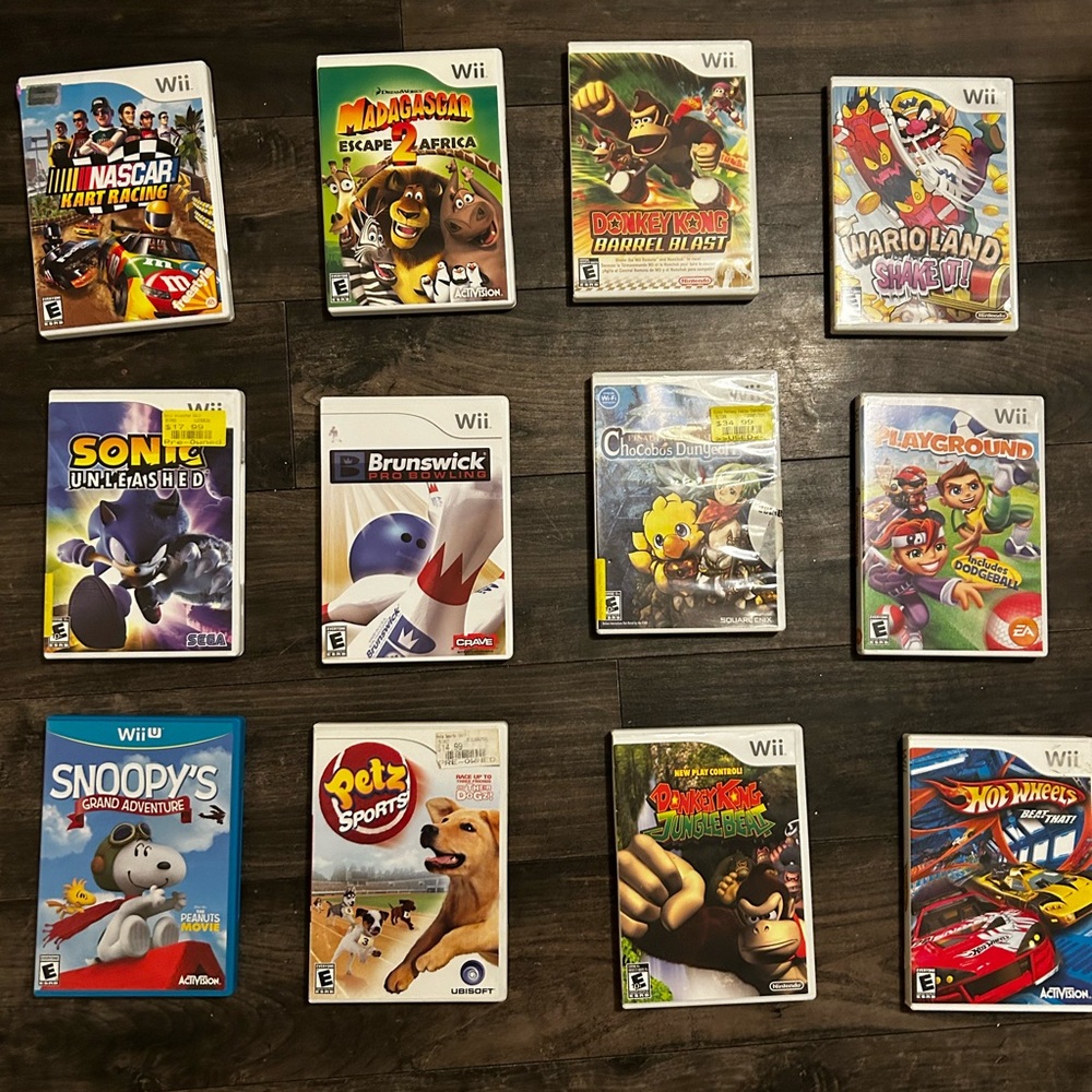 Variety of Wii games